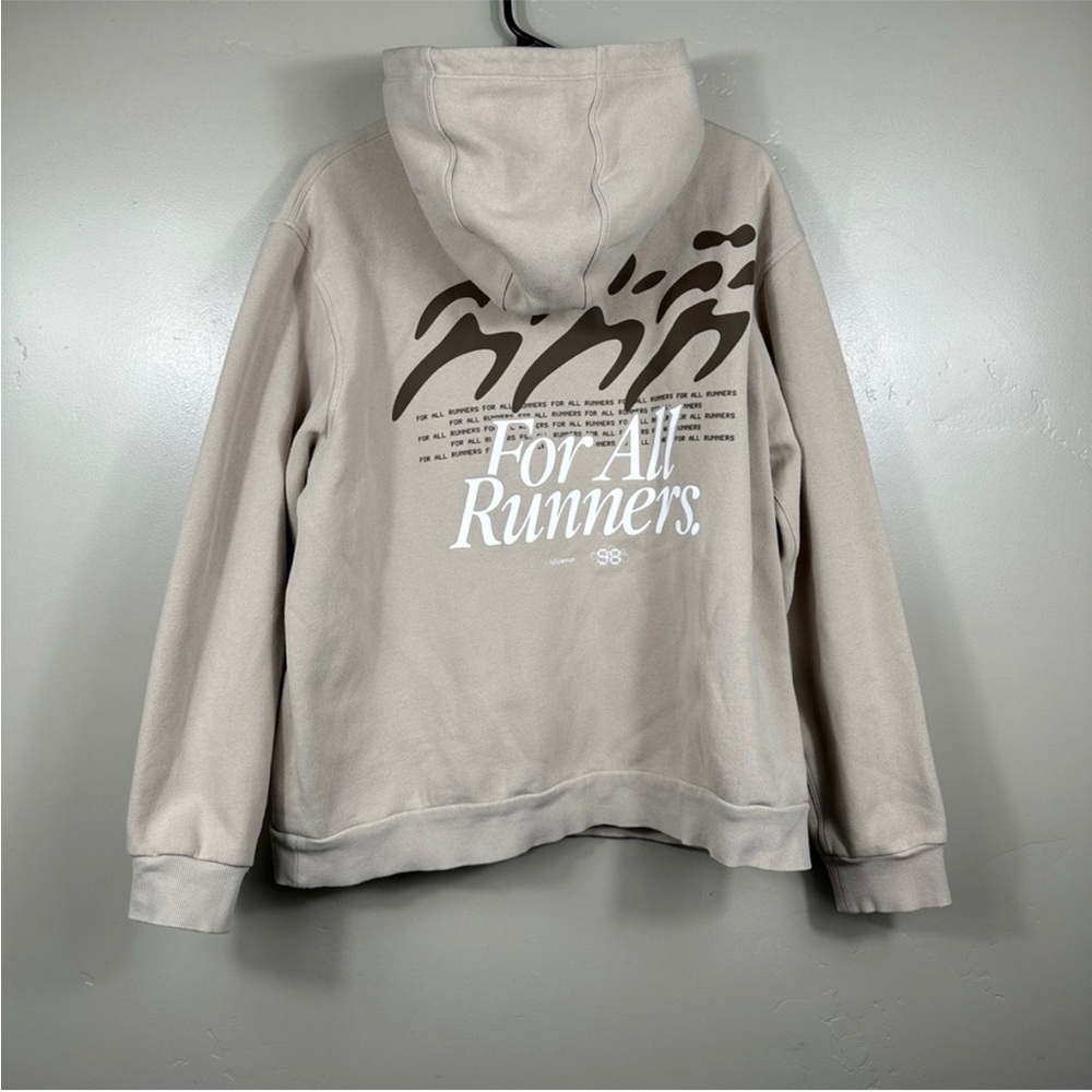 lululemon athletica Beige "For All Runners" Graphic Hoodie